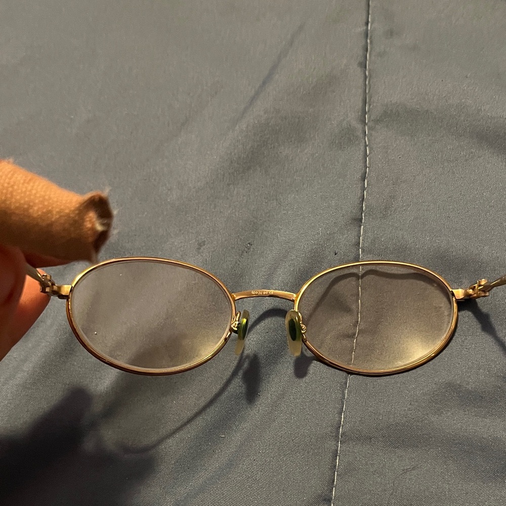 vintage gucci Gold and Brown Glasses - Picture 5 of 7